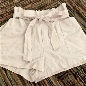 PacSun beige high-wasted shorts